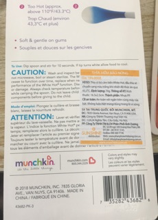 Thìa mềm báo nóng Munchkin