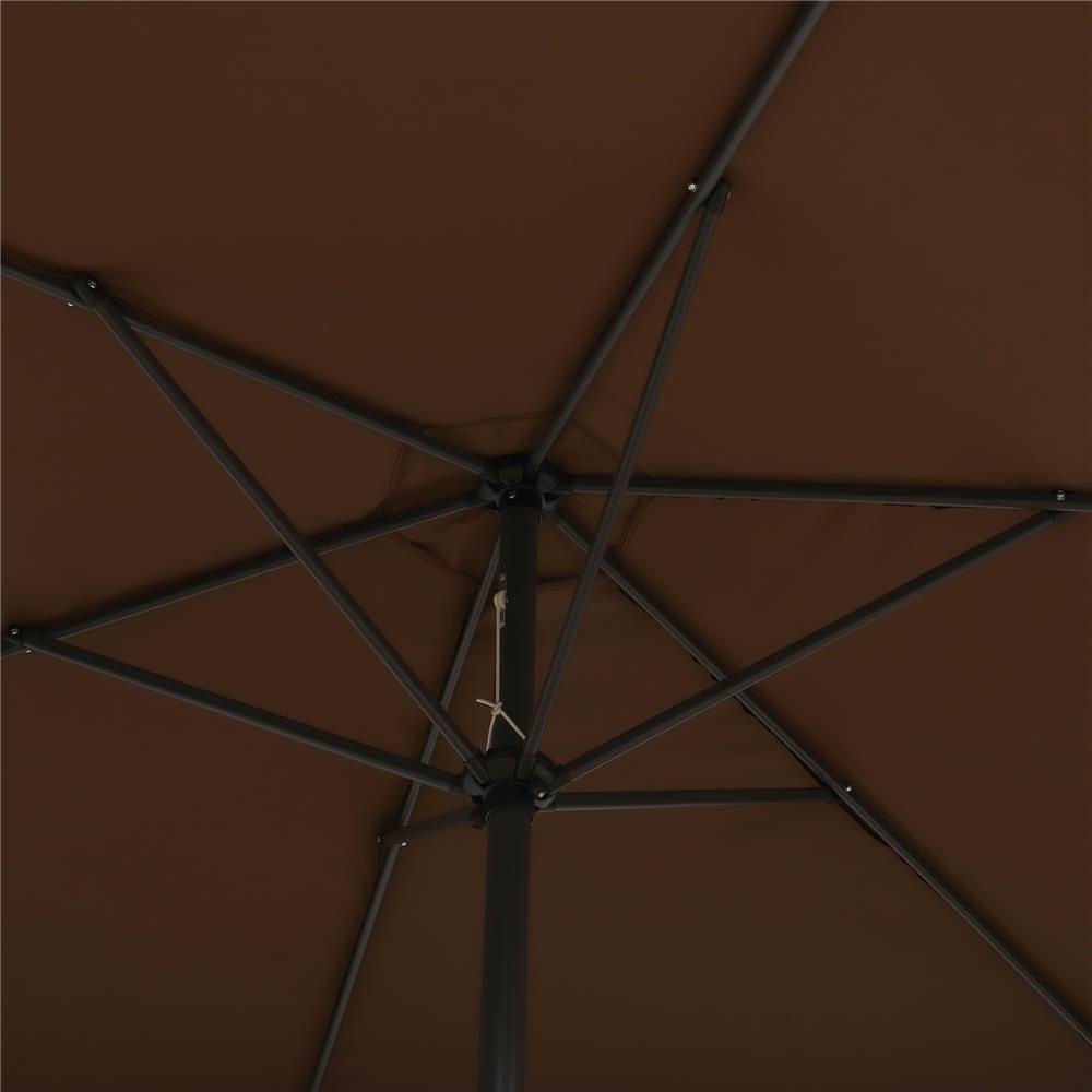 HomeBase ME LIVING Dù che dùng trong vườn bằng thép Trung Quốc W300xH300xD340 màu nâu
