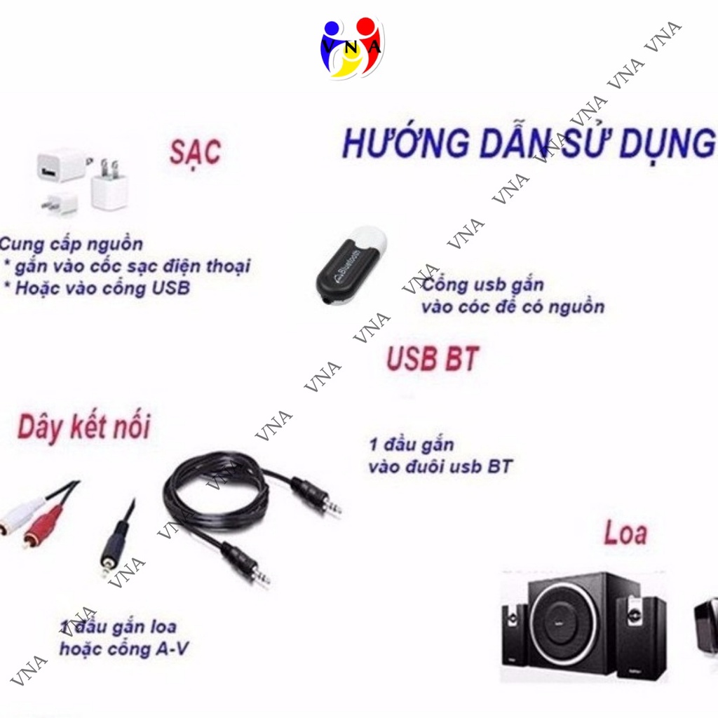 USB bluetooth DONGLE 5.0 HJX 001 chính hãng không nhiễu dùng cho loa, amply, mixer...-VNA