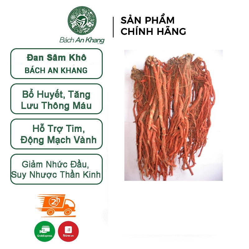 Đan sâm khô thượng hạng Bách An Khang 1kg tác dụng hỗ trợ điều tr_ị suy tim, bế kinh, mất kinh