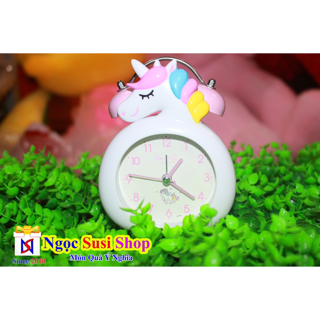 Đồng Hồ Heo Peppa ,Ngựa Pony Hợp Kim 2 Chuông Rất Cao Cấp + Tặng Kèm Pin - Bán Lẻ Giá Sỉ