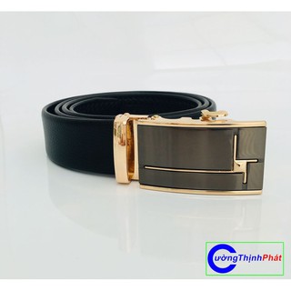 Thắt lưng da, dây nịt da bò thời trang, mặt khóa tự động siêu bền
