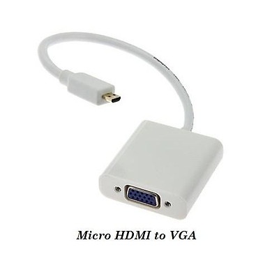 Cáp chuyển đổi HDMI VGA - Micro HDMI VGA có Audio cho PC Laptop máy tính ARIGATO