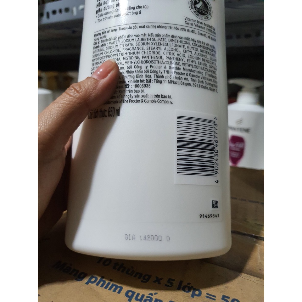 DẦU GỘI PANTENE 650ML SUÔN MƯỢT ÓNG Ả