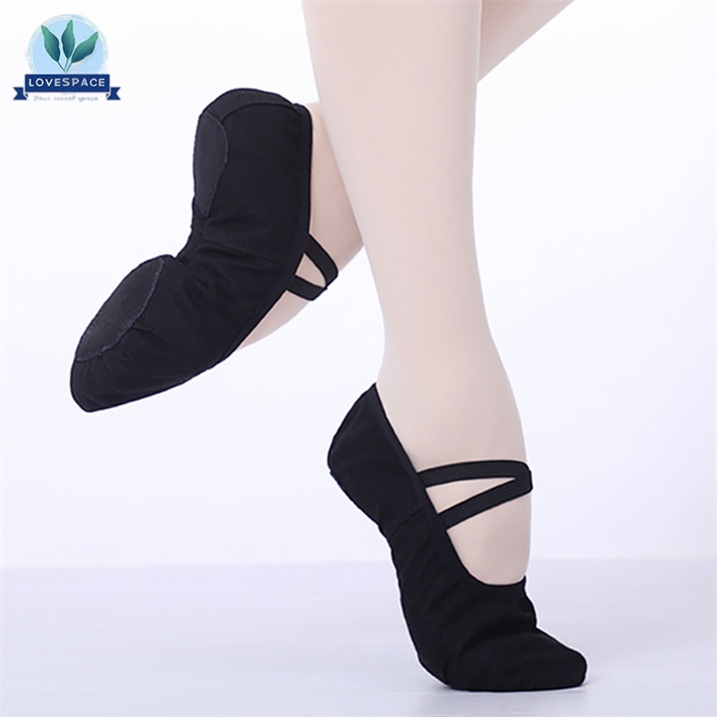 Giày múa ba lê / tập yoga đế mềm size 32-41 dành cho bé gái