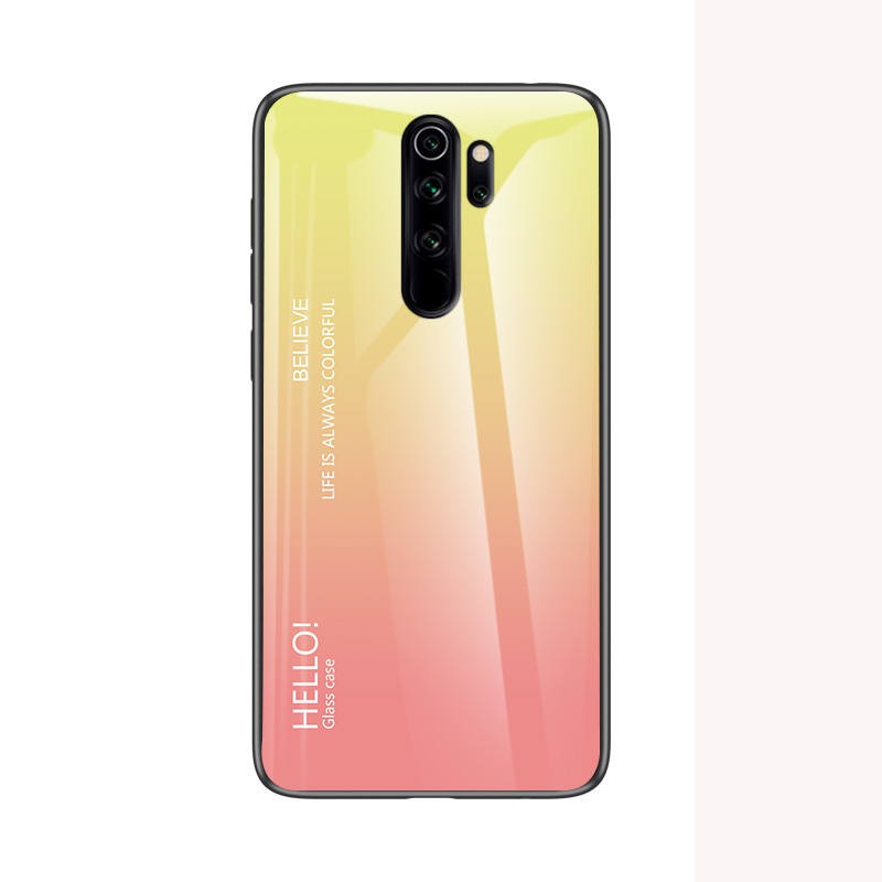 Ốp Điện Thoại Kính Cường Lực Màu Gradient Cho Xiaomi Redmi Note 8 Pro Note8