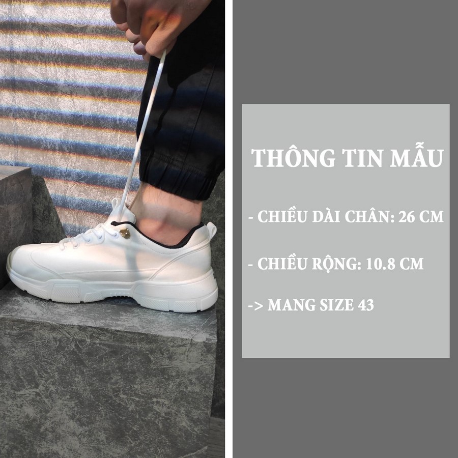 [Mã FAMALLT5 giảm 15% đơn 150K] Giày sneaker nam Muidoi G883 trắng | BigBuy360 - bigbuy360.vn