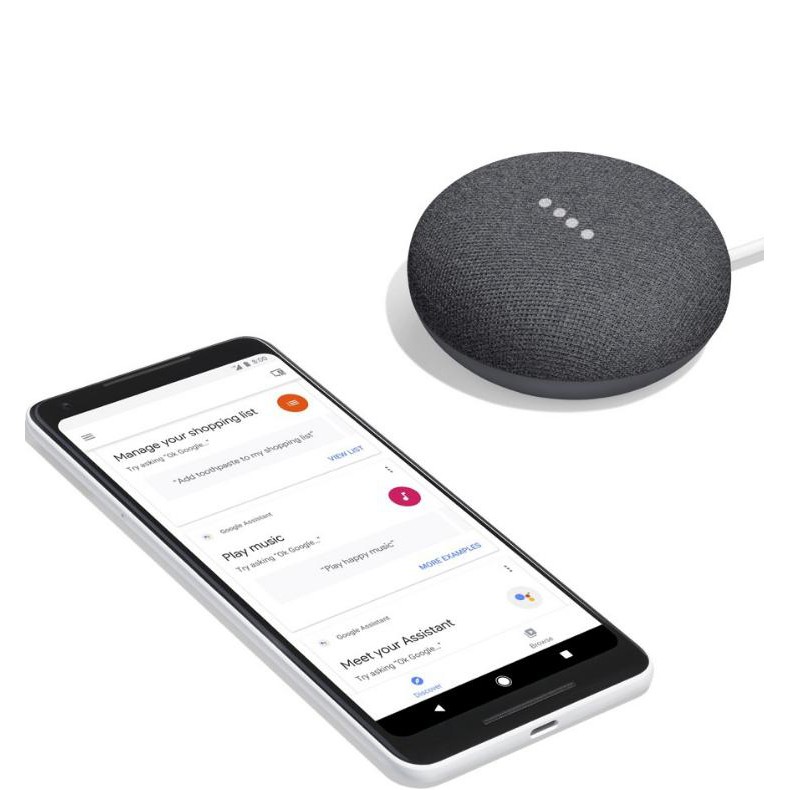 Loa thông minh Google Home Mini tích hợp trợ lý ảo Google Assistant