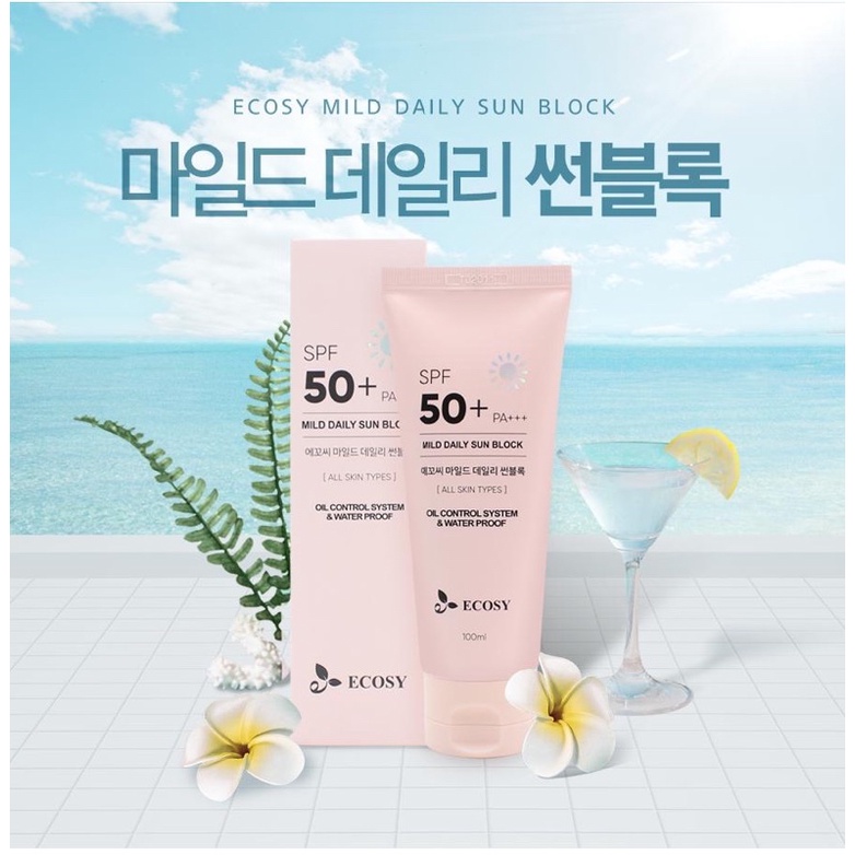 Kem Chống Nắng Kiềm Dầu &amp; Chống thấm nước Ecosy