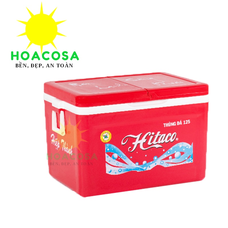 Thùng Đá Nhựa 125 Lít  Hai Nắp Hitaco Hiệp Thành Lớn, Dày Dặn, Cứng Cáp Giữ Đá Lâu- Đồ Gia Dụng Hoacosa