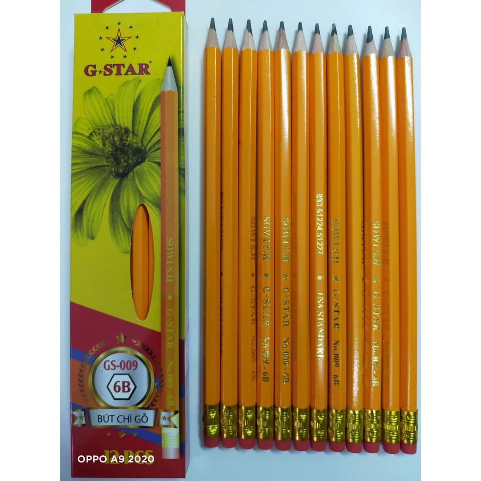 Hộp 12 bút chì Vàng GStar