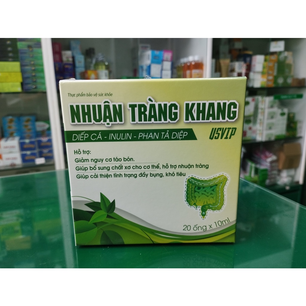 Nhuận Tràng Khang USVIP - Hỗ trợ giảm đầy bụng, giảm nguy cơ táo bón (hộp 4 vỉ x 5 viên)