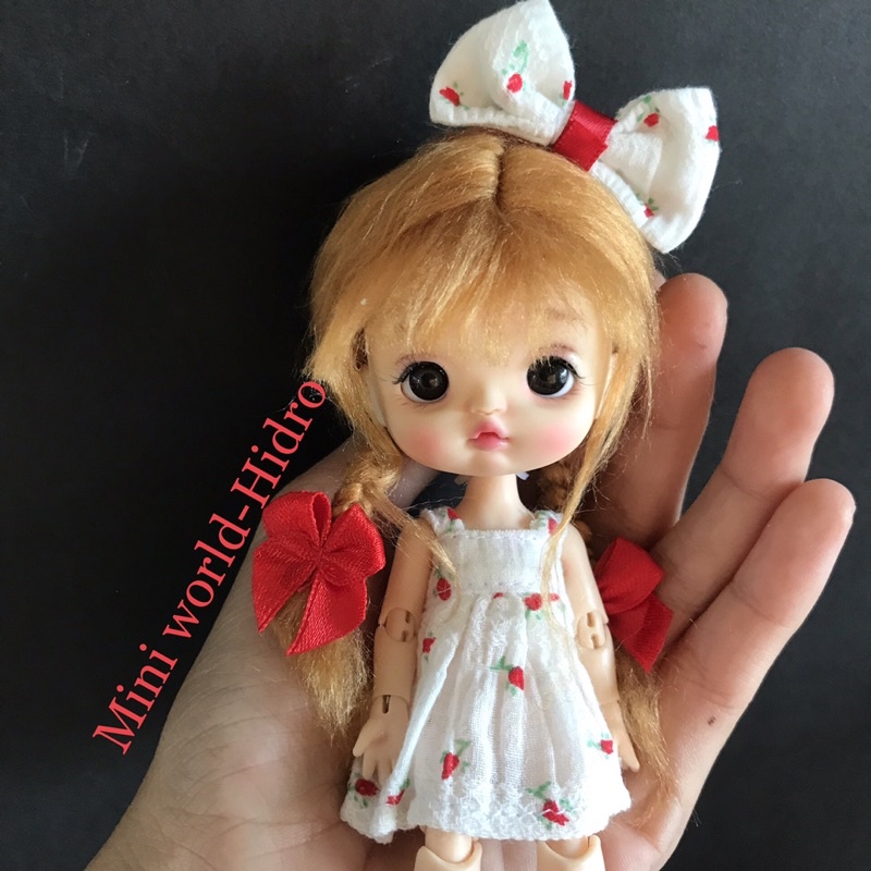 [Hàng có sẵn] Búp bê Head KK HandMade body ob11 kèm wig váy dép