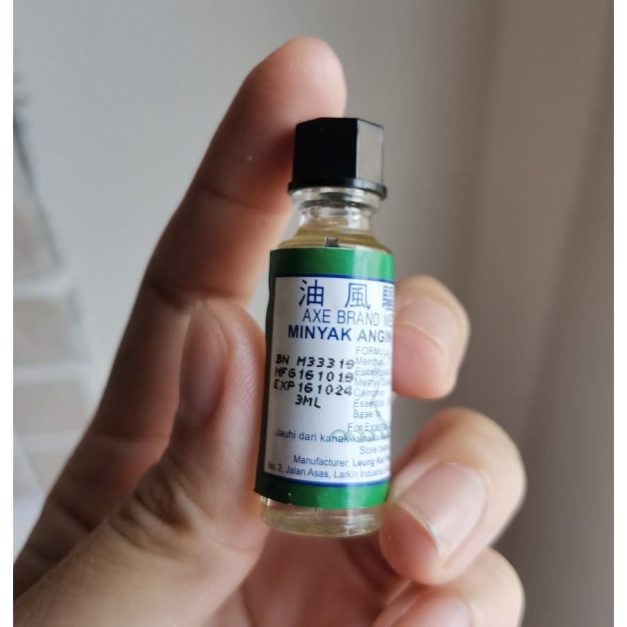 🇲🇾HÀNG XỊN🇲🇾3ml Dầu Gió Trắng Cây Búa MALAYSIA Axe Brand CHÍNH HÃNG