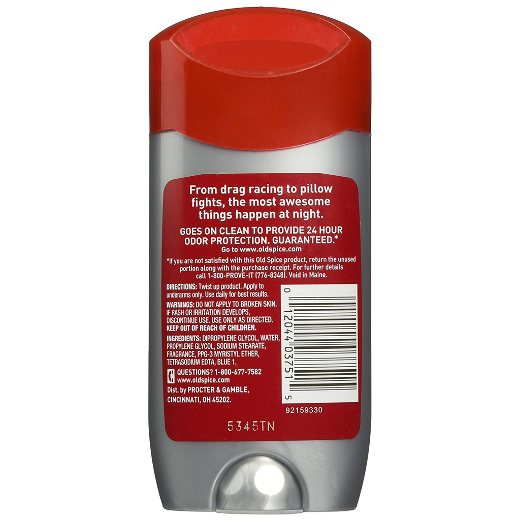 Lăn sáp khử mùi nam Old Spice Red Zone Collection After Hours Deodorant 85g (Mỹ)