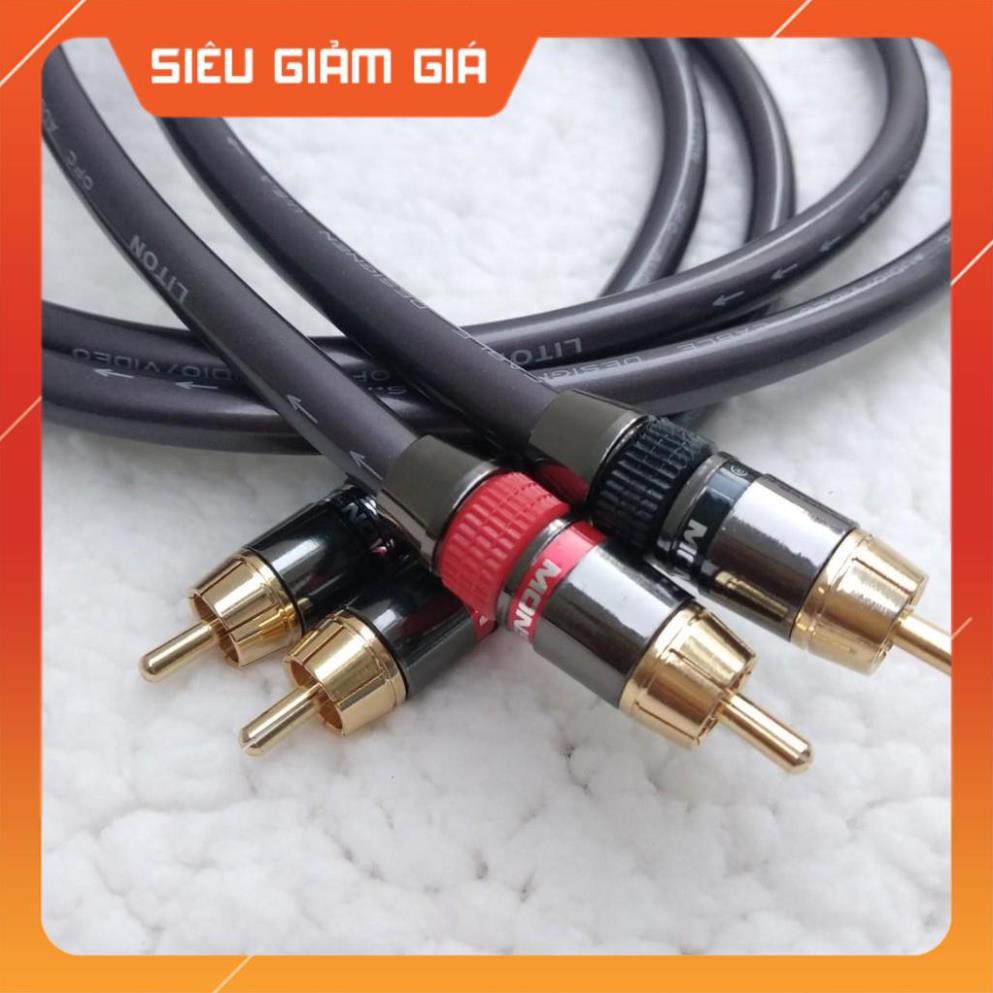 Dây AV 4 đầu audio Monster - Liton cặp 2 sợi dài 1met