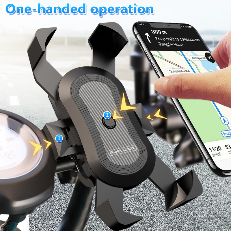 Waterproof Bicycle Phone Holder for Mountain or Road with Touch Screen/360 ° Rotating Bracket for All Smartphone