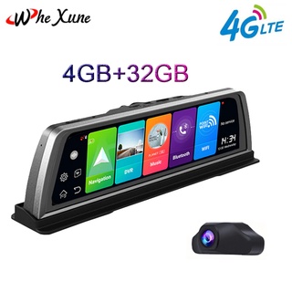 Camera hành trình đặt taplo Whexune - V900 tích hợp cam lùi 4G, wifi, android 8.1