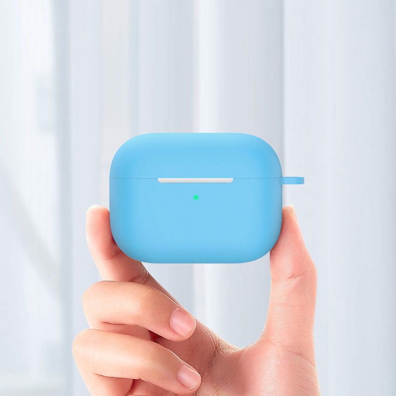 Case Airpods Pro trơn chất liệu silicon dẻo, vỏ ốp đựng bảo vệ tai nghe bluetooth Airpod