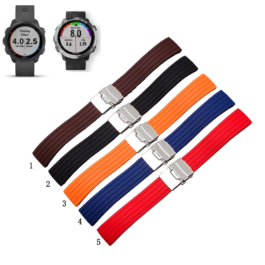 Dây đeo cao su mềm cho đồng hồ Garmin Forerunner 645 245 245M