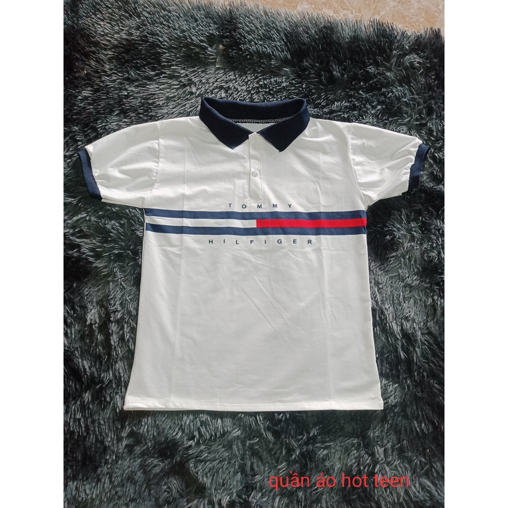 ÁO PHÔNG NỮ POLO TOMY  PHỐI CỔ bo tay phom 40-60kg mang vừa