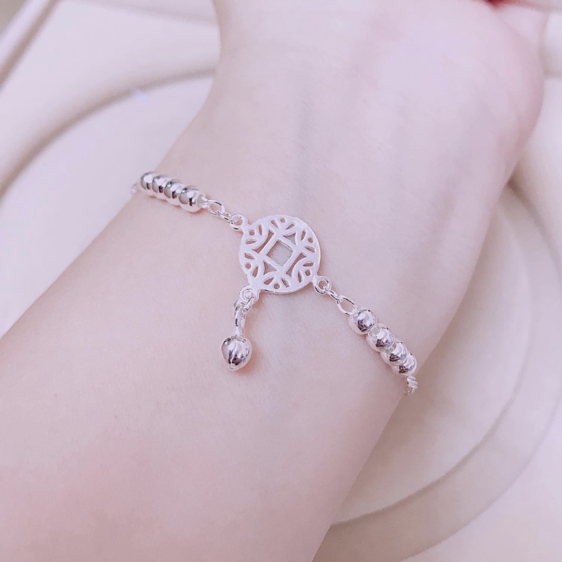 Lắc tay kim tiền Bạc ta đem lại tài lộc - Lắc tay nữ kim tiền - Vàng Bạc Khải Khải