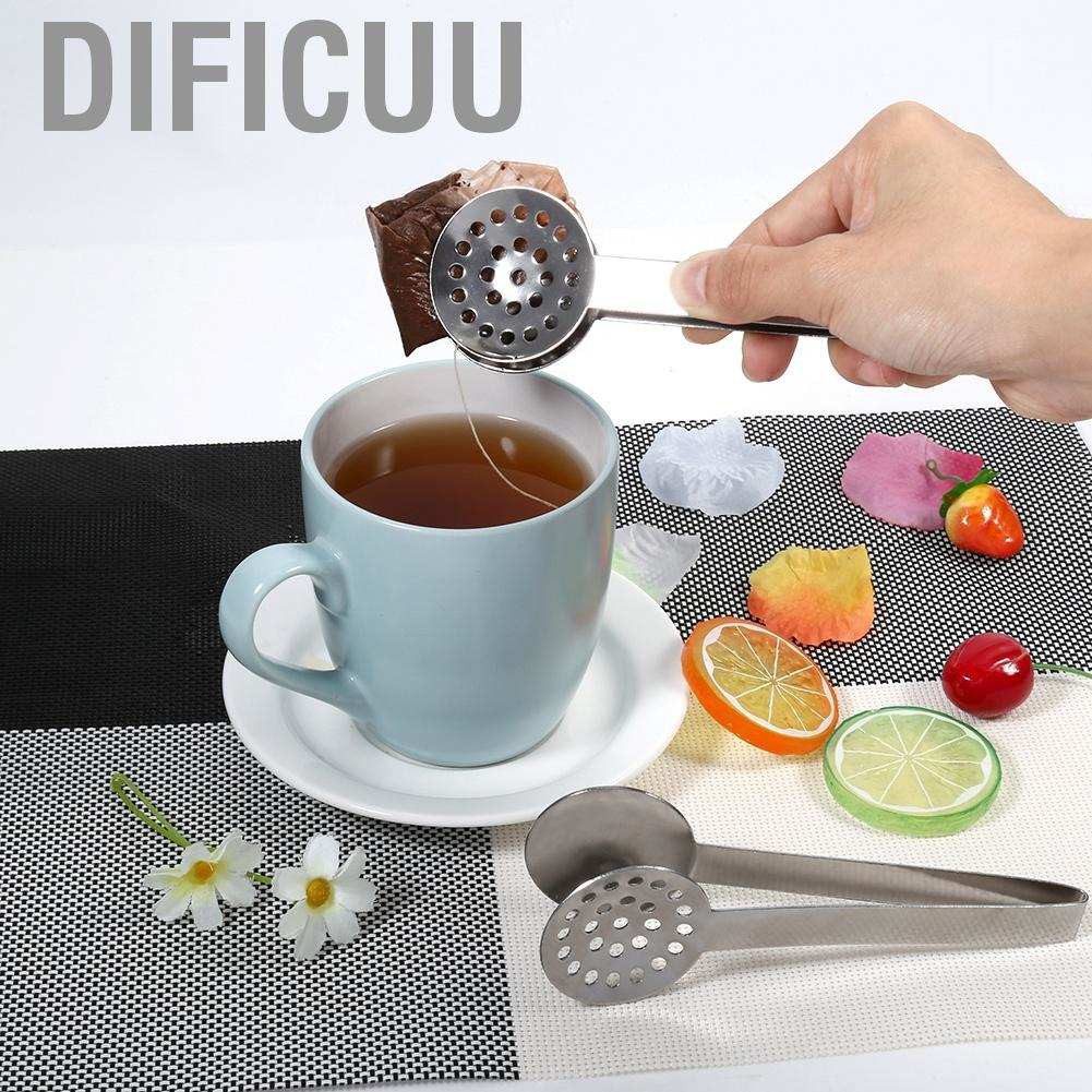 Set 2 Dụng Cụ Kẹp Túi Lọc Trà Bằng Inox Dificuu