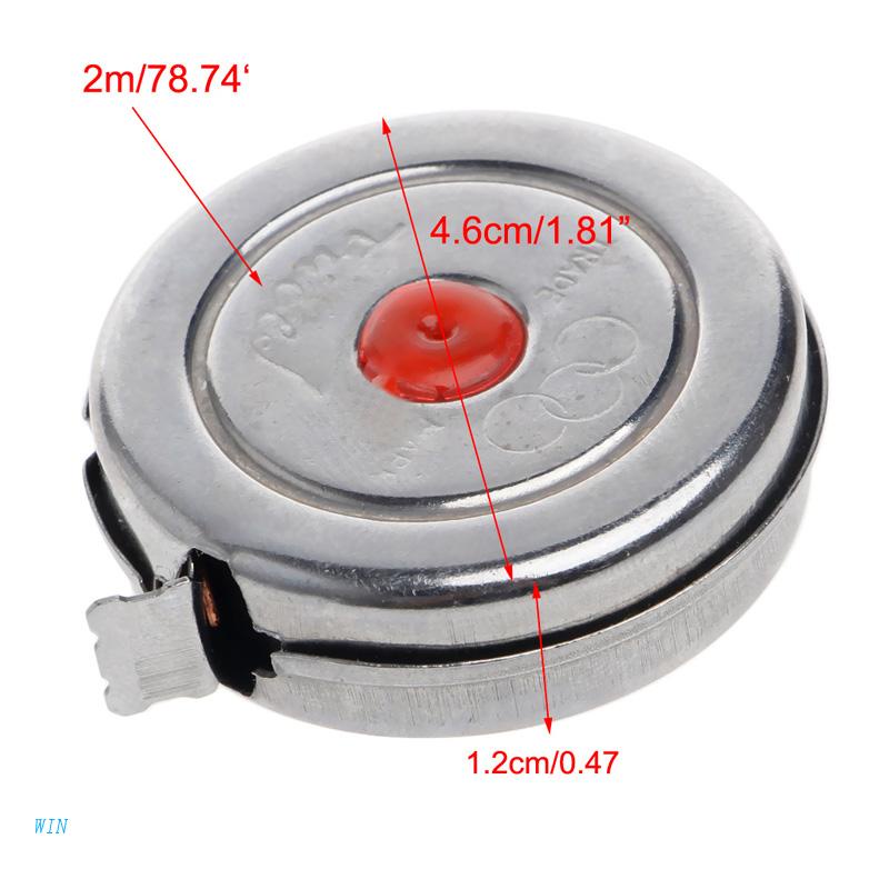 Thước Dây Mini Đo Gỗ Bằng Thép Không Gỉ Dài 2m Có Thể Thu Gọn Tiện Dụng Cho Văn Phòng