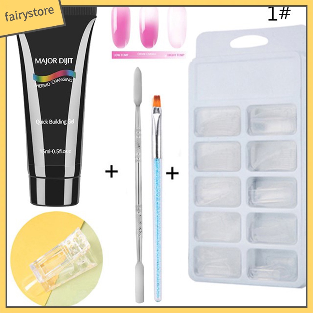 Gel tạo kiểu cho móng tay màu loang kèm dụng cụ chuyên dụng 2 đầu