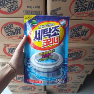Combo 3 gói bột tẩy vệ sinh lòng máy giặt.