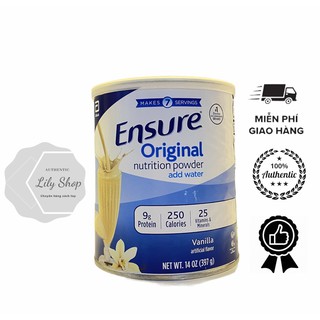 Sữa Bột Ensure Mỹ 397g Không Qua Trung Gian