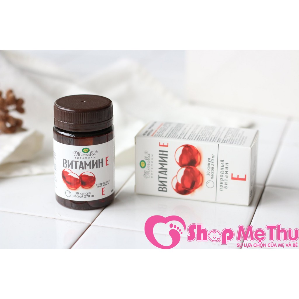 [CHÍNH HÃNG] Vitamin E đỏ Mirrolla NGA vỉ và lọ | BigBuy360 - bigbuy360.vn