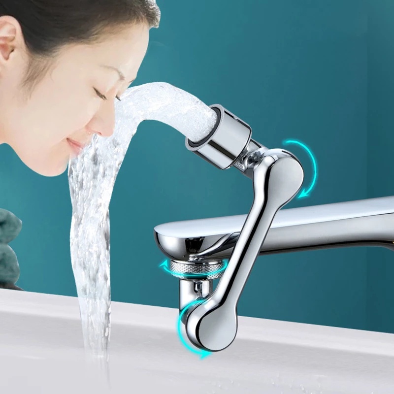 Đầu Nối Vòi Nước Bằng Đồng Cao Cấp Chống Văng 1080° Phụ Kiện Gắn Bồn Rửa Chén Nhà Bếp / Phòng Tắm Có Thể Xoay Tiện Dụng