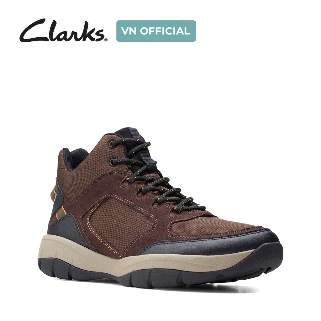 Giày cao cổ thể thao nam CLARKS Ervin Mid màu nâu