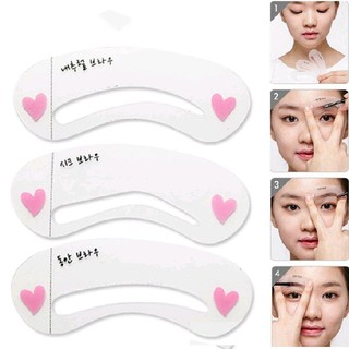 Bộ 3 khuôn kẻ mày - khuôn kẻ lông mày 3 dáng