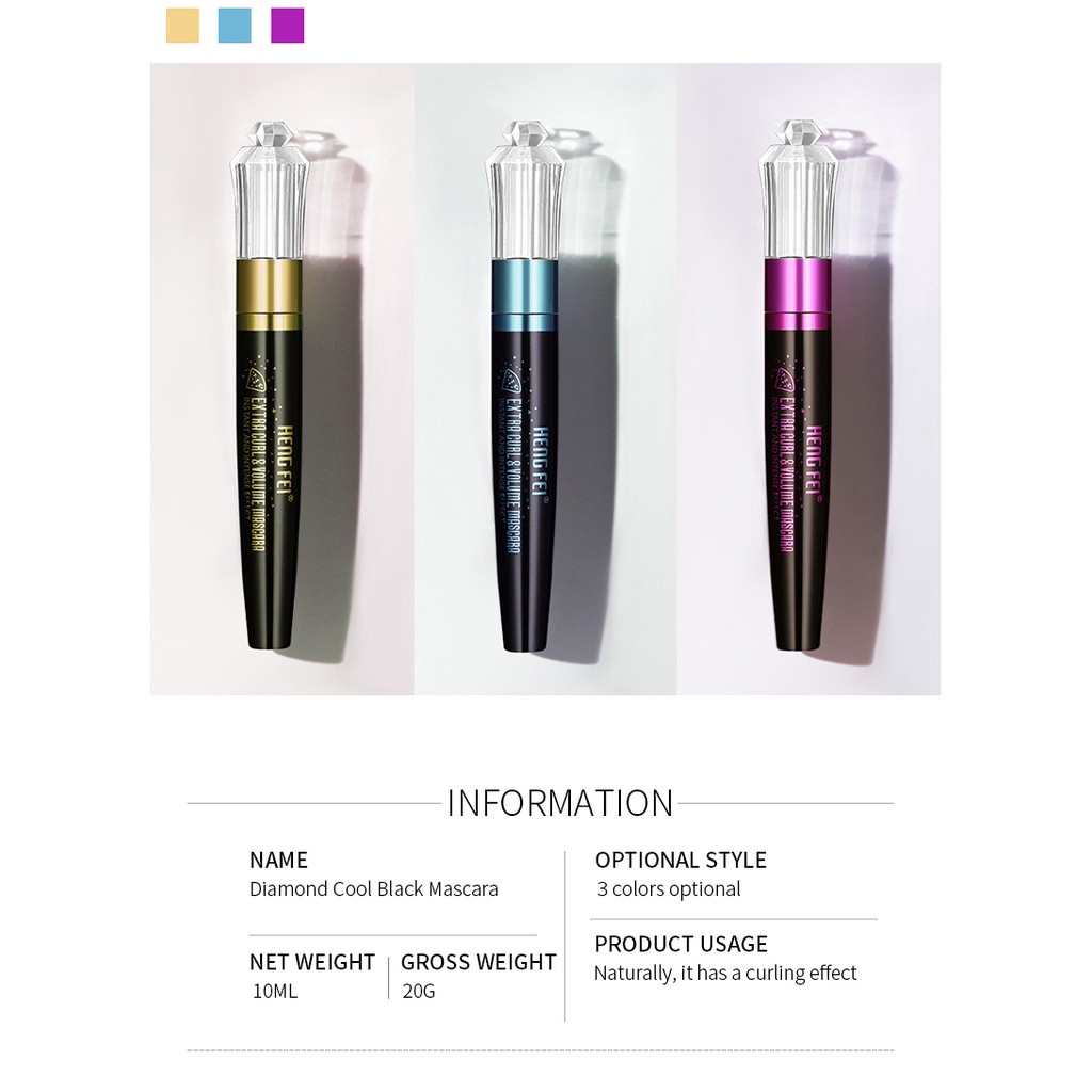 Mascara HengFei làm dài và dày mi 3 màu 22g | BigBuy360 - bigbuy360.vn