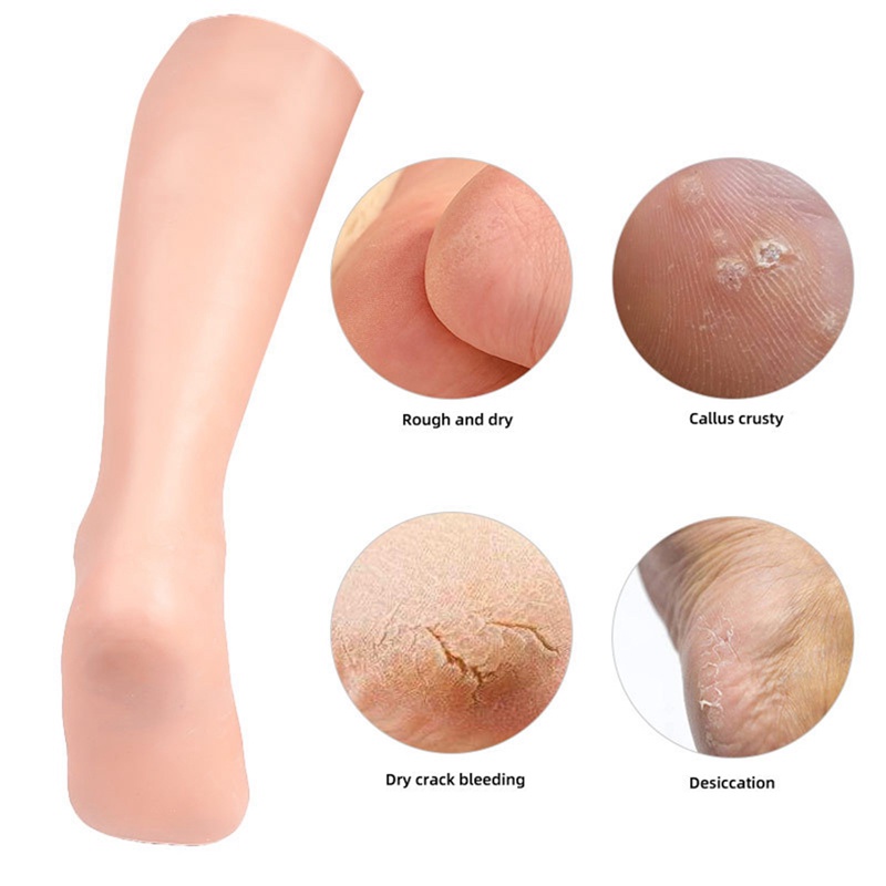 Vớ gel silicone Co Giãn Tẩy Tế Bào Chết Chống Nứt Nẻ Dưỡng Ẩm Chăm Sóc Da Chân Dài