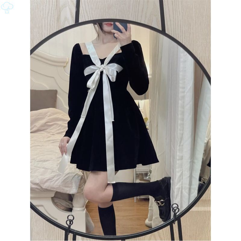 Đầm thắt nơ bigsize mặc được nhiều kiểu  NG19-0222