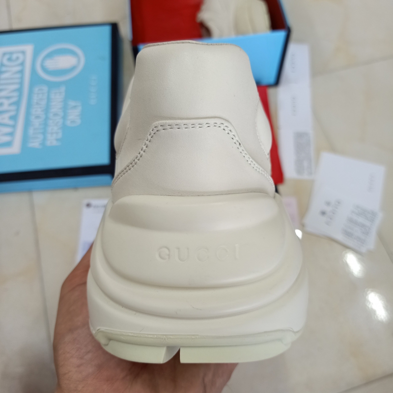 Giày Gucci Rhyton Chunky Logo Chữ Ngang + Tăng Chiều Cao 5cm