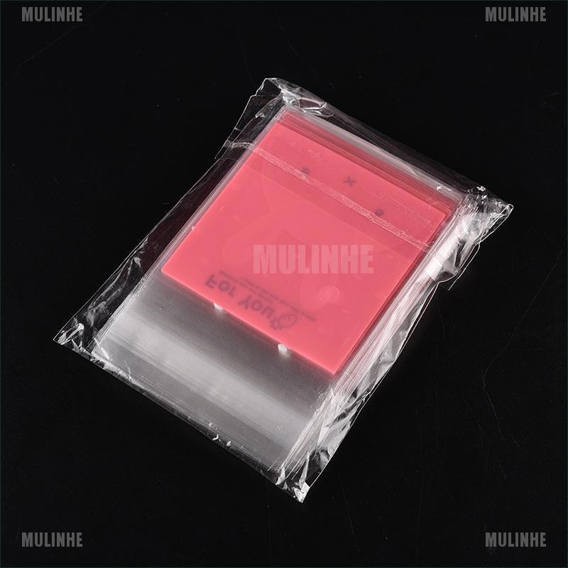 Set 100 Túi Nhựa Bóng Kính Đựng Bánh Kẹo In Họa Tiết Thỏ Đáng Yêu
