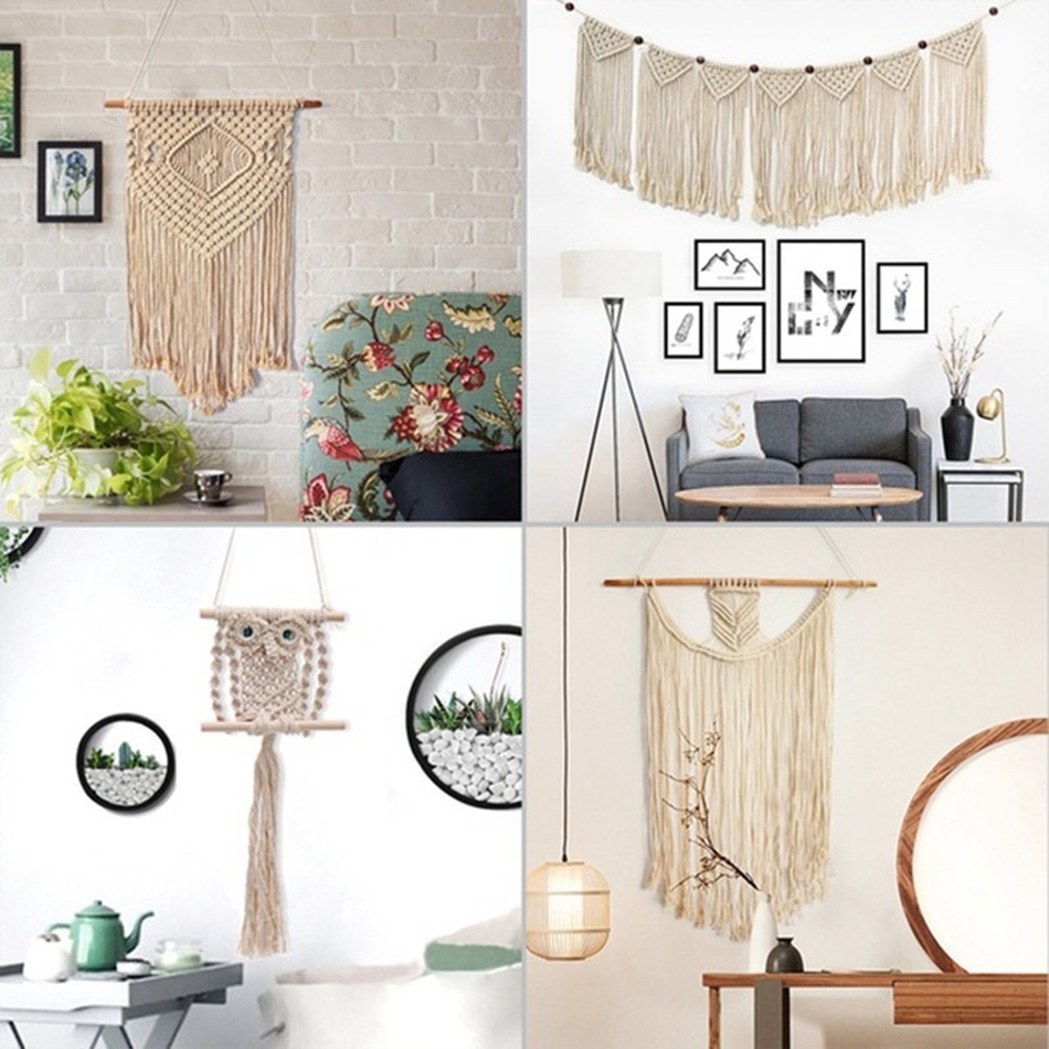 Cuộn Dây Cotton Màu Be 2mm 100M Dùng Làm Đồ Thủ Công