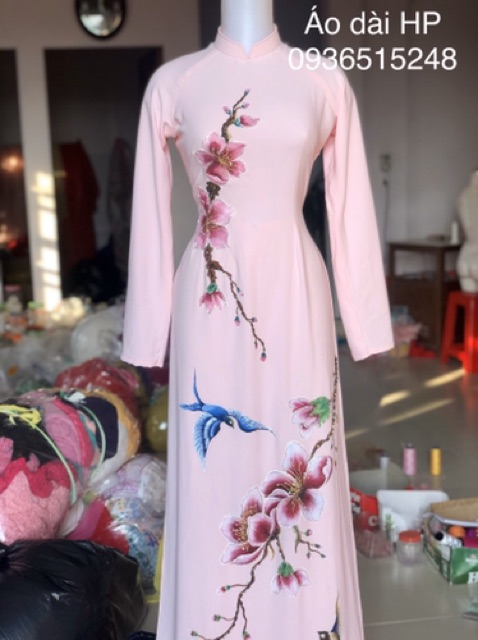 Áo dài vẽ tay cao cấp