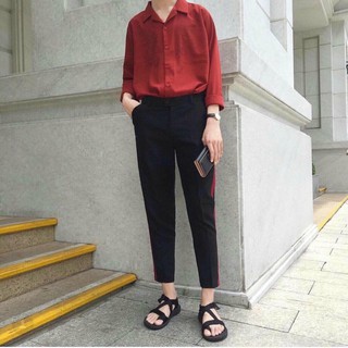 Sơ mi nam cổ pijama hot 2018