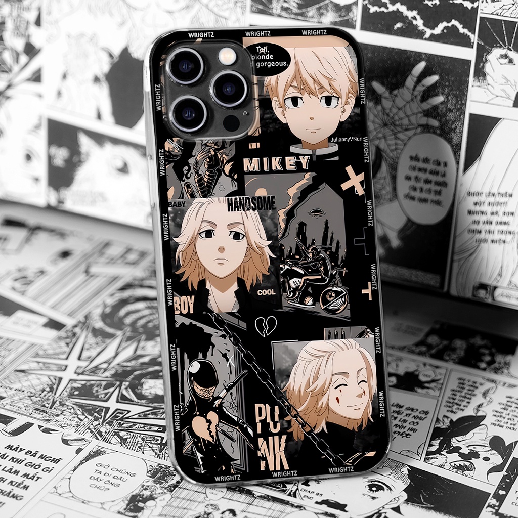 Ốp lưng iphone anime Tokyo Revengers nhân vật Mikey Draken phụ kiện ốp điện thoại trang trí thời trang