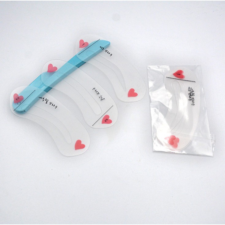 Set 3 Khuôn kẻ lông mày đơn giản tiện dụng cho người mới bắt đầu