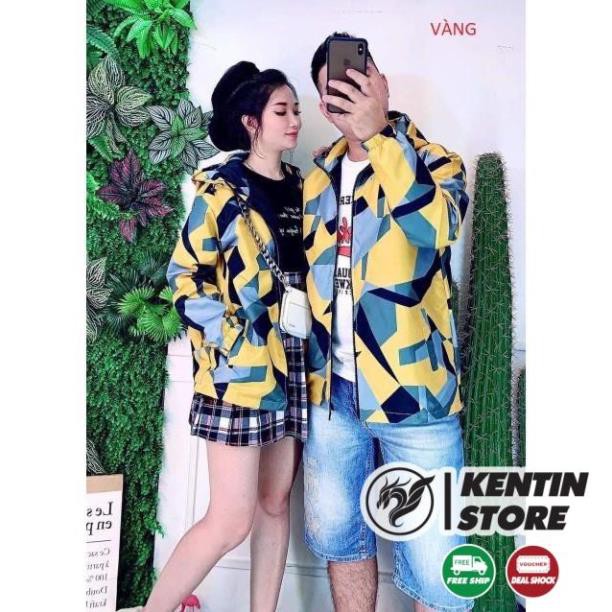 Áo Khoác Dù Chống Nắng Cặp Đôi Cho nam nữ thích đi Phượt in 3D Unisex Form Rộng Có 3 Màu Jacket Ulzzang