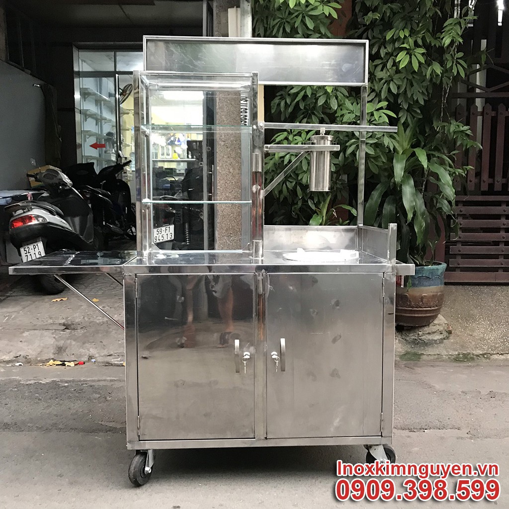 Trọn Bộ Xe Bán Bánh Mì Chả Cá