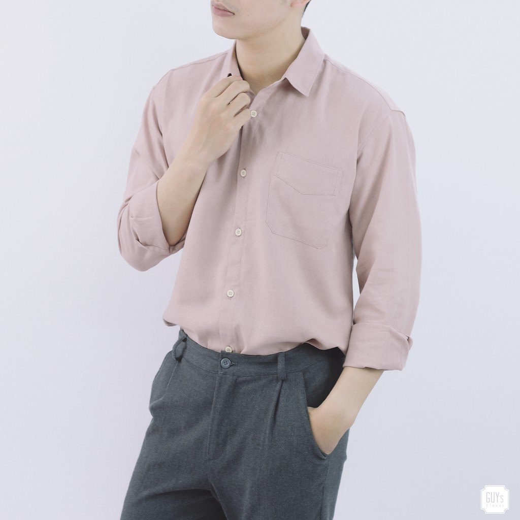 Sơ mi đũi thô dài tay Good GUY -  hàng thiết kế, kiểu dáng basic dễ phối đồ - GUY's Closet | BigBuy360 - bigbuy360.vn
