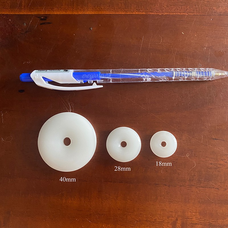 1-2 ngọc bội, đồng điếu thủy tinh nhiều kích thước 18mm, 24mm và 40mm