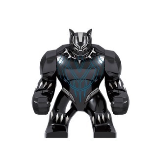 Xếp Hình Minifigures Và Bigfig Chiến Binh Báo Đen Black Panther - Đồ Chơi Lắp Ráp non-lego FH3007